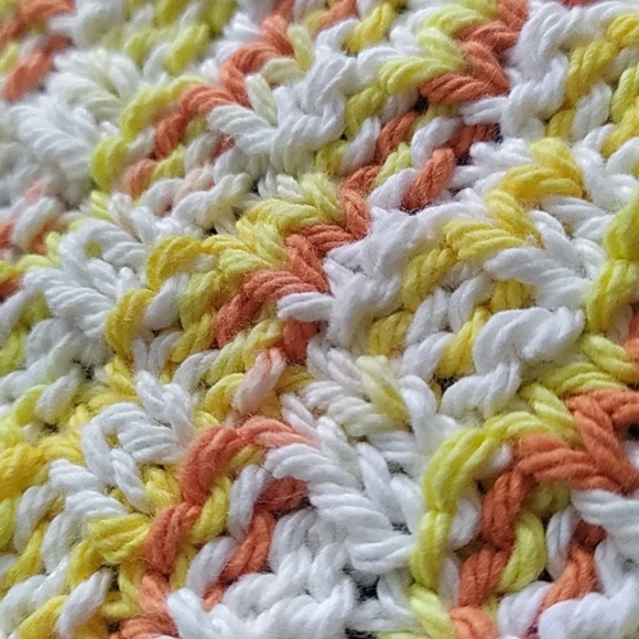 Hand Knit Dish Cloth and Mini Scrubbing Cloth - Picture 5 of 8